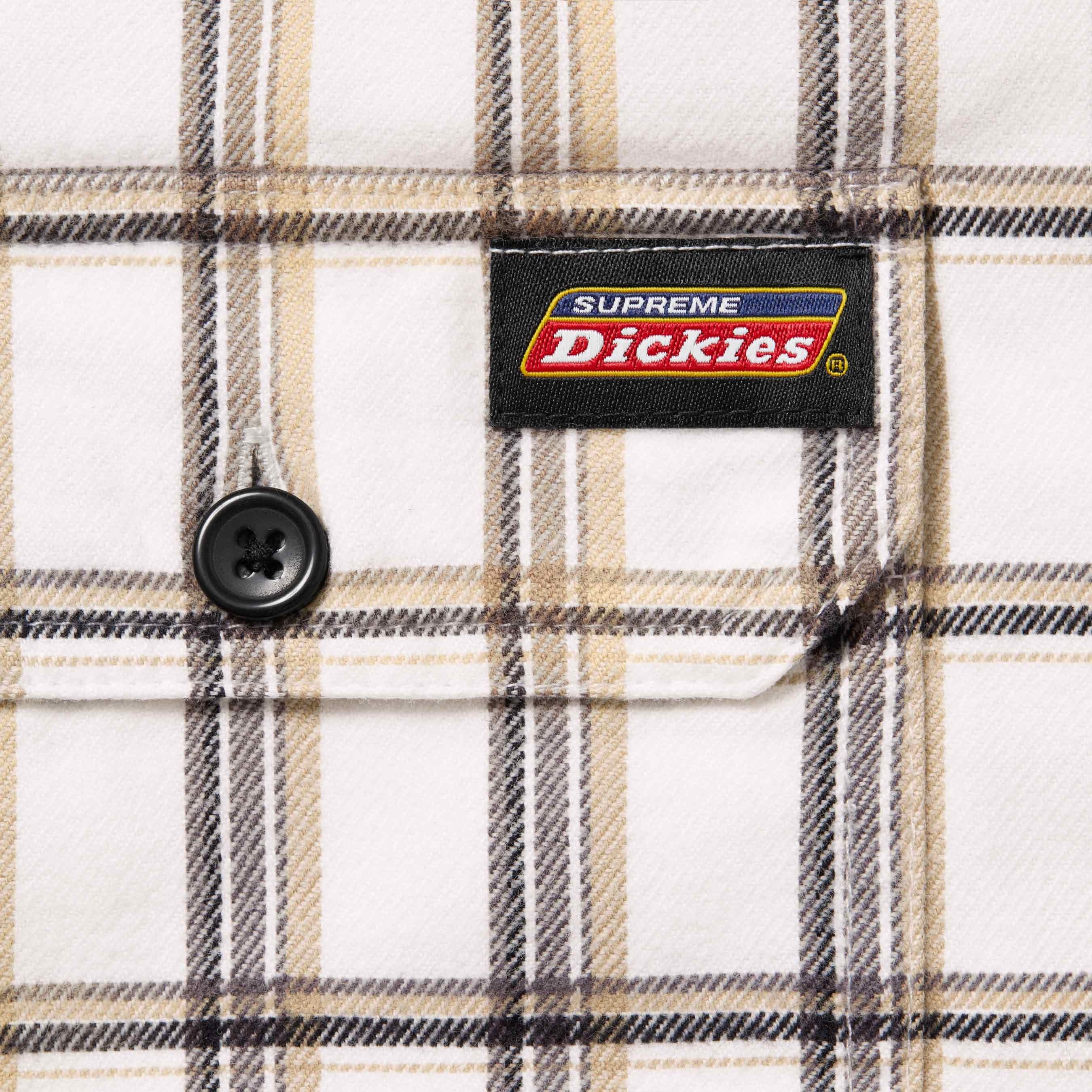 Supreme®/Dickies® Plaid Hooded Zip Up Shirt view 9